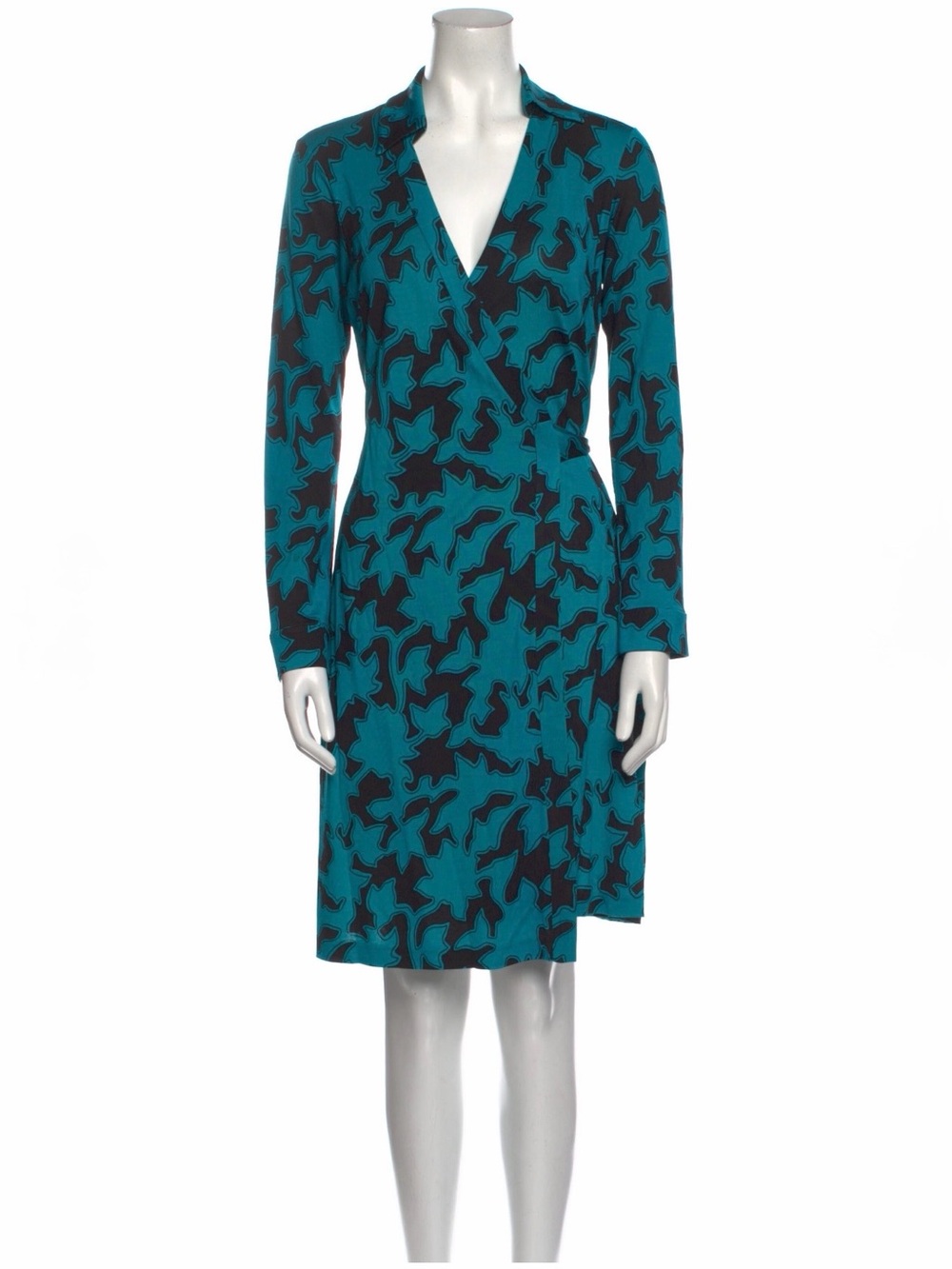 Diane von Furstenberg | Jersey Silk Wrap Dress | Size US 6 | Very Good Condition